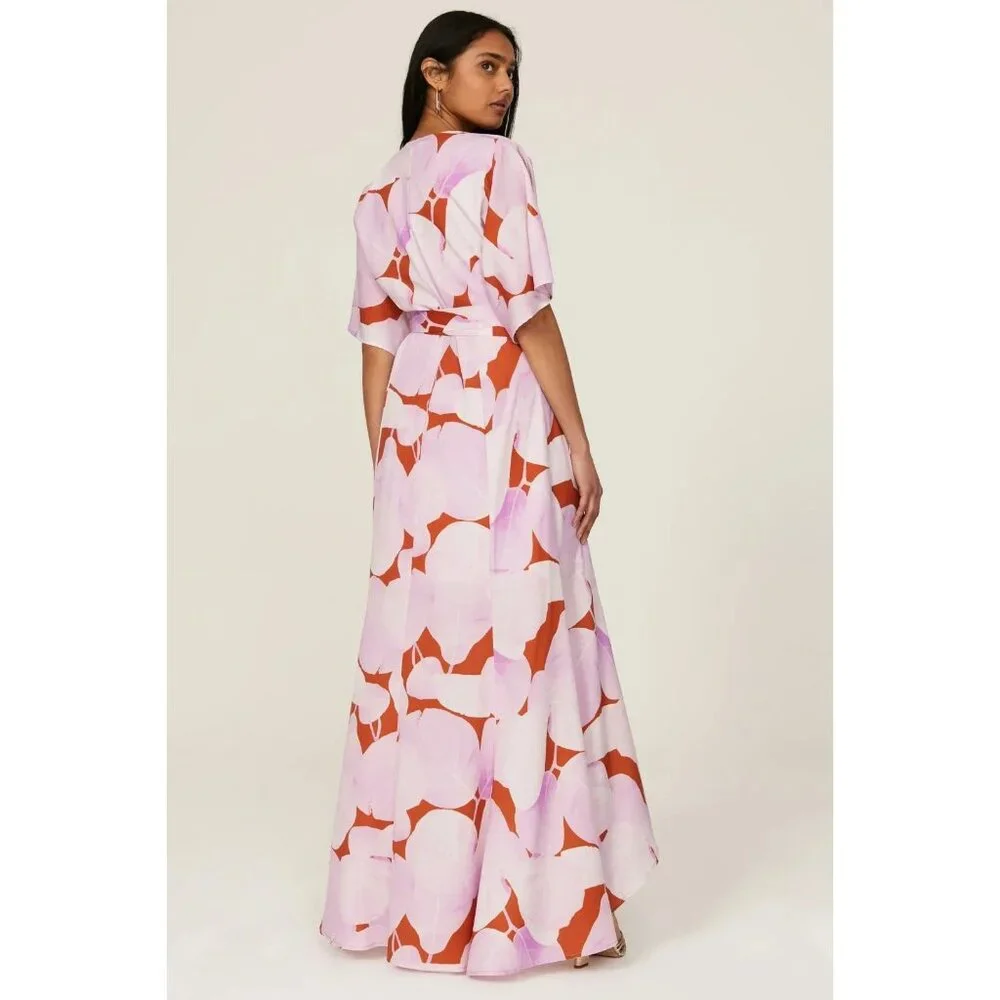 Hutch Floral Wrap Maxi in Pink Purple - Picture 2 of 10